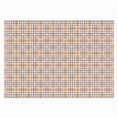 Portuguese Vibes - Brown And White Geometric Plaids Large Glasses Cloth (2 Sides) by ConteMonfrey