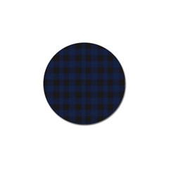 Black And Dark Blue Plaids Golf Ball Marker (10 Pack) by ConteMonfrey