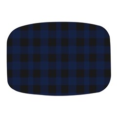 Black And Dark Blue Plaids Mini Square Pill Box by ConteMonfrey