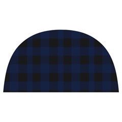 Black And Dark Blue Plaids Anti Scalding Pot Cap by ConteMonfrey