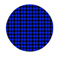 Black And Bic Blue Plaids Mini Round Pill Box (pack Of 3) by ConteMonfrey