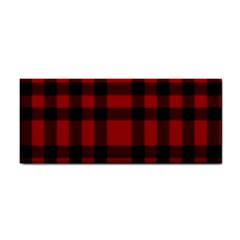 Red And Black Plaids Hand Towel by ConteMonfrey