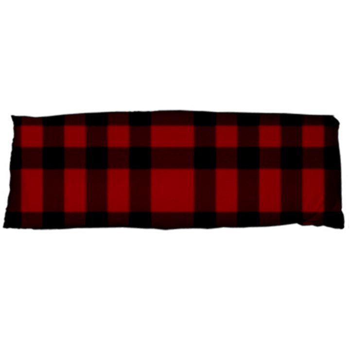 Red and black Plaids Body Pillow Case (Dakimakura)