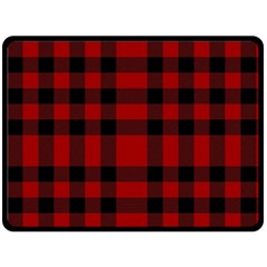 Red And Black Plaids Double Sided Fleece Blanket (large)  by ConteMonfrey