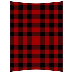 Red And Black Plaids Back Support Cushion by ConteMonfrey