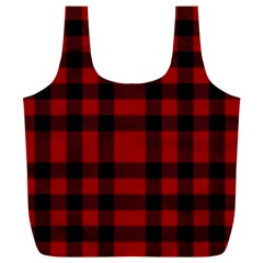 Red And Black Plaids Full Print Recycle Bag (xxl) by ConteMonfrey