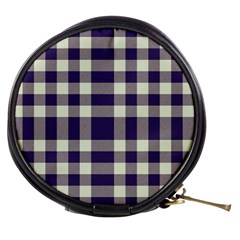 Dark Blue Plaid Mini Makeup Bag by ConteMonfrey