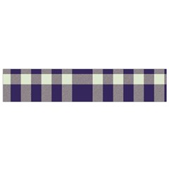 Dark Blue Plaid Small Flano Scarf by ConteMonfrey