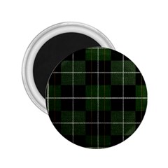 Modern Green Plaid 2 25  Magnets by ConteMonfrey