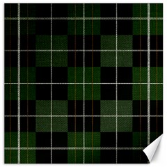 Modern Green Plaid Canvas 20  X 20  by ConteMonfrey