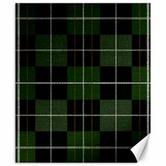 Modern Green Plaid Canvas 20  X 24  by ConteMonfrey