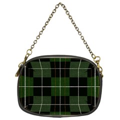 Modern Green Plaid Chain Purse (two Sides) by ConteMonfrey