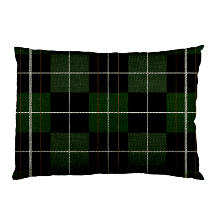 Modern Green Plaid Pillow Case