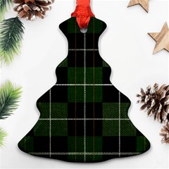 Modern Green Plaid Ornament (christmas Tree)  by ConteMonfrey