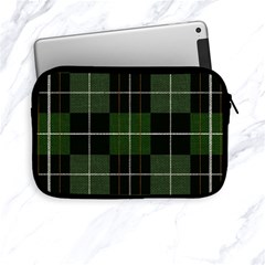 Modern Green Plaid Apple Ipad Mini Zipper Cases by ConteMonfrey