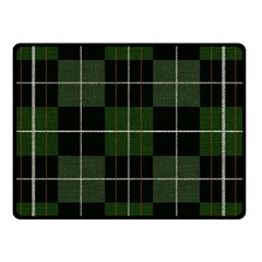 Modern Green Plaid Double Sided Fleece Blanket (small)  by ConteMonfrey