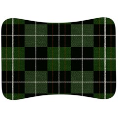 Modern Green Plaid Velour Seat Head Rest Cushion by ConteMonfrey