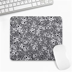 Weird Cute Fantasy Monsters Motif Pattern Large Mousepads