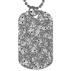 Weird Cute Fantasy Monsters Motif Pattern Dog Tag (one Side) by dflcprintsclothing