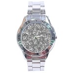 Weird Cute Fantasy Monsters Motif Pattern Stainless Steel Analogue Watch Front