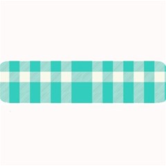 Turquoise Small Plaids  Large Bar Mats by ConteMonfrey