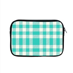 Turquoise Small Plaids  Apple Macbook Pro 15  Zipper Case by ConteMonfrey