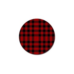 Red And Black Plaids Golf Ball Marker (10 Pack) by ConteMonfrey