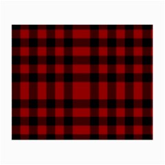 Red And Black Plaids Small Glasses Cloth by ConteMonfrey