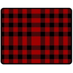 Red And Black Plaids Fleece Blanket (medium)  by ConteMonfrey