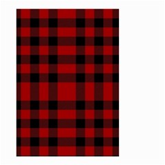 Red And Black Plaids Small Garden Flag (two Sides) by ConteMonfrey