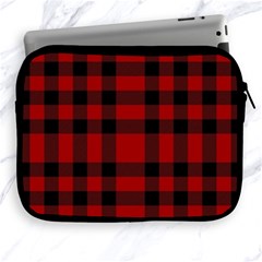 Red And Black Plaids Apple Ipad 2/3/4 Zipper Cases by ConteMonfrey