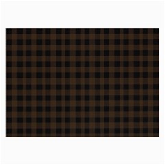 Brown And Black Small Plaids Large Glasses Cloth by ConteMonfrey