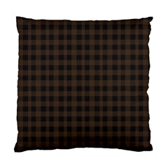 Brown And Black Small Plaids Standard Cushion Case (two Sides) by ConteMonfrey