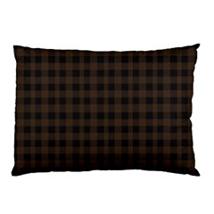 Brown And Black Small Plaids Pillow Case by ConteMonfrey