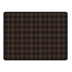 Brown And Black Small Plaids Fleece Blanket (small) by ConteMonfrey