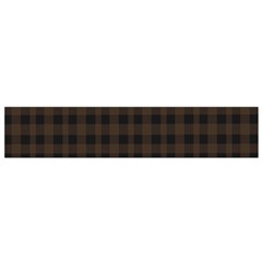 Brown And Black Small Plaids Small Flano Scarf by ConteMonfrey