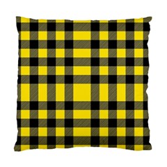 Yellow Plaids Straight Standard Cushion Case (one Side) by ConteMonfrey