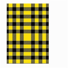 Yellow Plaids Straight Large Garden Flag (two Sides) by ConteMonfrey