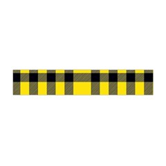 Yellow Plaids Straight Flano Scarf (mini) by ConteMonfrey