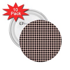 Purple Black Small Plaids 2 25  Buttons (10 Pack)  by ConteMonfrey