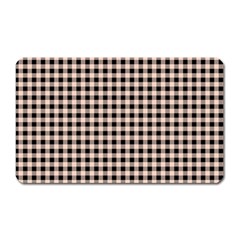 Purple Black Small Plaids Magnet (rectangular) by ConteMonfrey