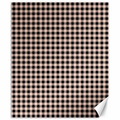 Purple Black Small Plaids Canvas 8  X 10  by ConteMonfrey