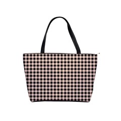 Purple Black Small Plaids Classic Shoulder Handbag by ConteMonfrey