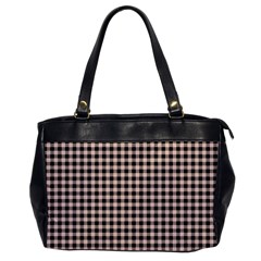 Purple Black Small Plaids Oversize Office Handbag by ConteMonfrey