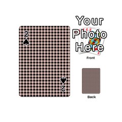 Purple Black Small Plaids Playing Cards 54 Designs (mini) by ConteMonfrey