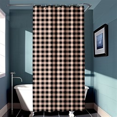 Purple Black Small Plaids Shower Curtain 36  X 72  (stall)  by ConteMonfrey