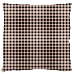 Purple Black Small Plaids Large Cushion Case (two Sides) by ConteMonfrey