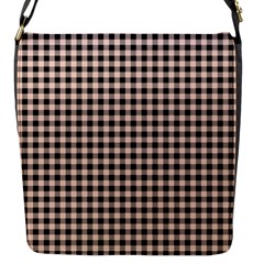 Purple Black Small Plaids Flap Closure Messenger Bag (s) by ConteMonfrey