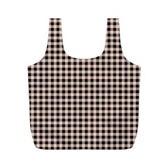 Purple Black Small Plaids Full Print Recycle Bag (m) by ConteMonfrey