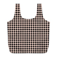 Purple Black Small Plaids Full Print Recycle Bag (l) by ConteMonfrey